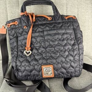 Brighton Kenny Convertible Backpack Quilted Black